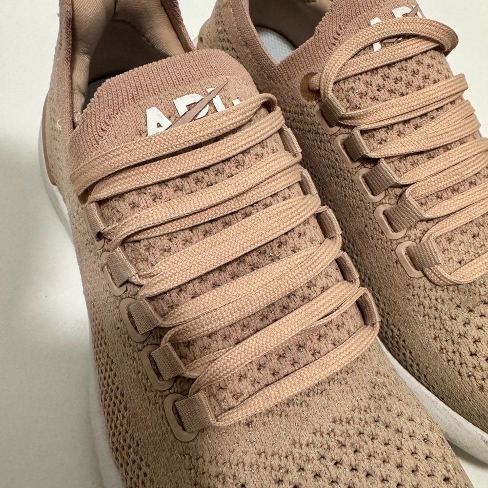 APL Beige Knit Sneakers